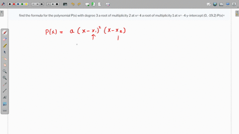 find-the-formula-for-the-polynomial-px-with-degree-3-a-root-of-multiplicity-2-at-x-4-a-root-of-multiplicity-1-at-x-4-y-intercept-0-192-px-26903