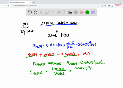 what-is-the-ph-at-the-equivalence-point-when-it-takes-2215-ml-0104m-naoh-to-neutralize-2500-ml-hclo-a-1267-b-754-c389-d-1011-88516