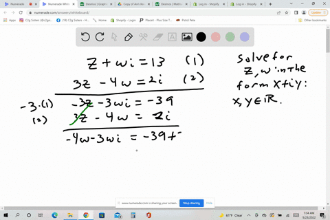 solve-for-the-following-complex-numbers