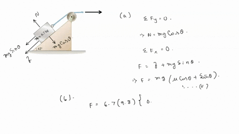 3-a-block-of-mass-m-6-7-kg-is-pulled-via-pulley-at-a-constant-velocity-upwards-along-an-inclined-surface-that-is-at-an-angle-of-0-429-the-cocfficicnt-of-kinetic-friction-is-llk-040-between-t-84233