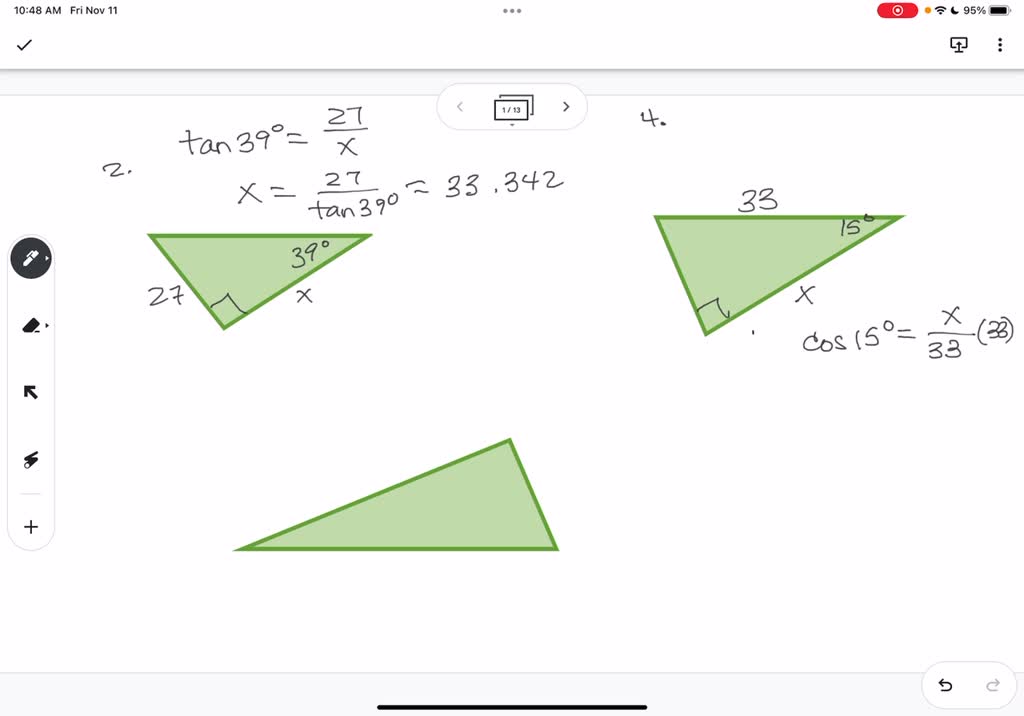 SOLVED Unit 8 Right Triangles Trigonometry Homework 5 Trigonometry