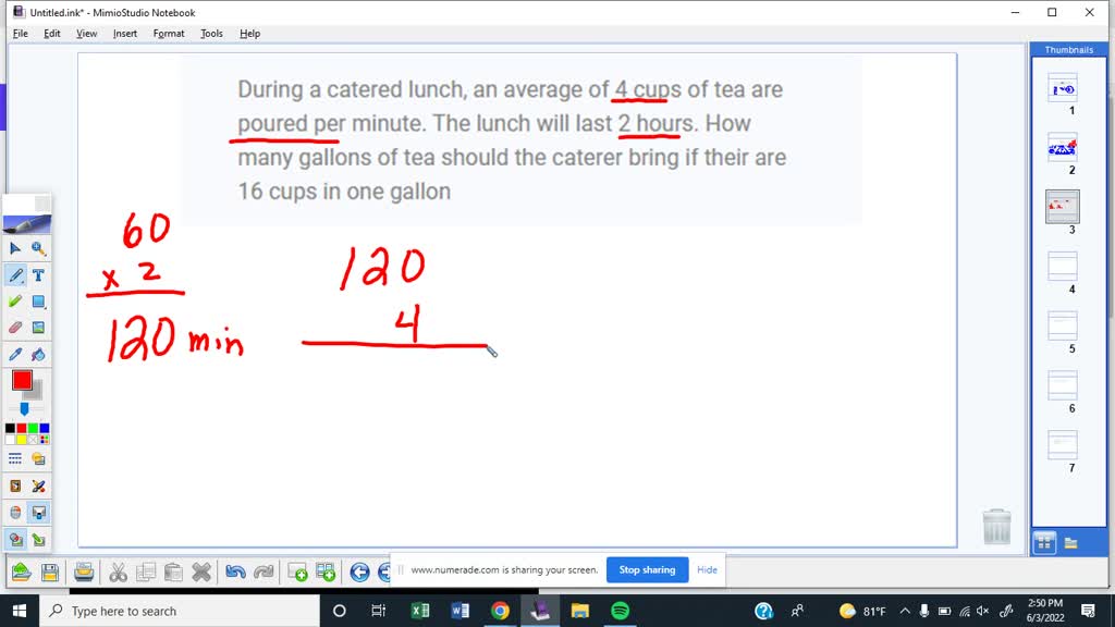 SOLVED During a catered lunch, an average of 4 cups of tea are poured