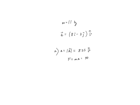 an-object-of-mass-110-kg-subjected-to-non-zero-net-force-moves-with-an-acceleration-of-800i-200j-ms-_-a-determine-the-magnitude-and-direction-of-the-net-force-acting-on-it-magnitude-directlo-84343