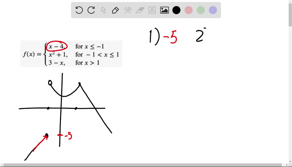 SOLVED: point) Sketch the graph of the following function and use it to ...