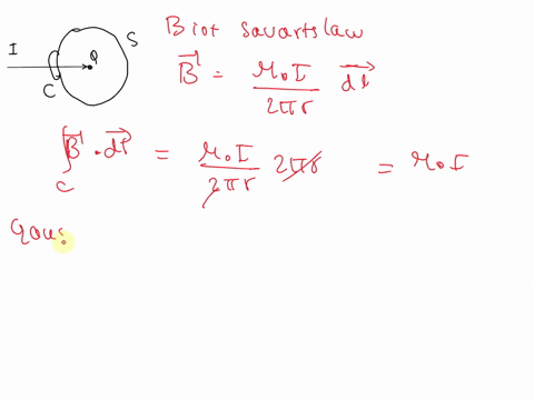 qt-a-current-flows-along-a-wire-toward-a-point-charge-causing-the-charge-to-increase-with-time-consider-a-spherical-surface-s-cen-tered-at-the-charge-with-a-tiny-hole-where-the-wire-is-as-sh-93015