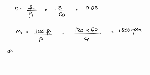 a-6-pole3-phase60-hz-induction-motor-takes-48-kw-in-power-at-1140-rpm-the-stator-copper-loss-is-14-kwstator-core-loss-is-16-kwand-rotor-mechanical-losses-are-1-kw-find-the-motor-efficiency-e-83446
