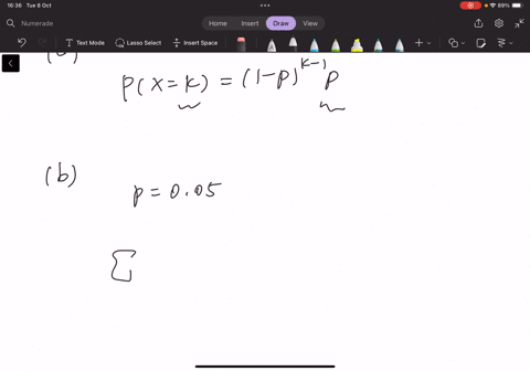 1-one-frequently-used-discrete-distribution-is-the-geometric-distribution-denoted-as-mathrmgeop-it-records-the-number-of-coin-flips-where-theres-probability-p-of-heads-needed-to-get-the-first-head-mor