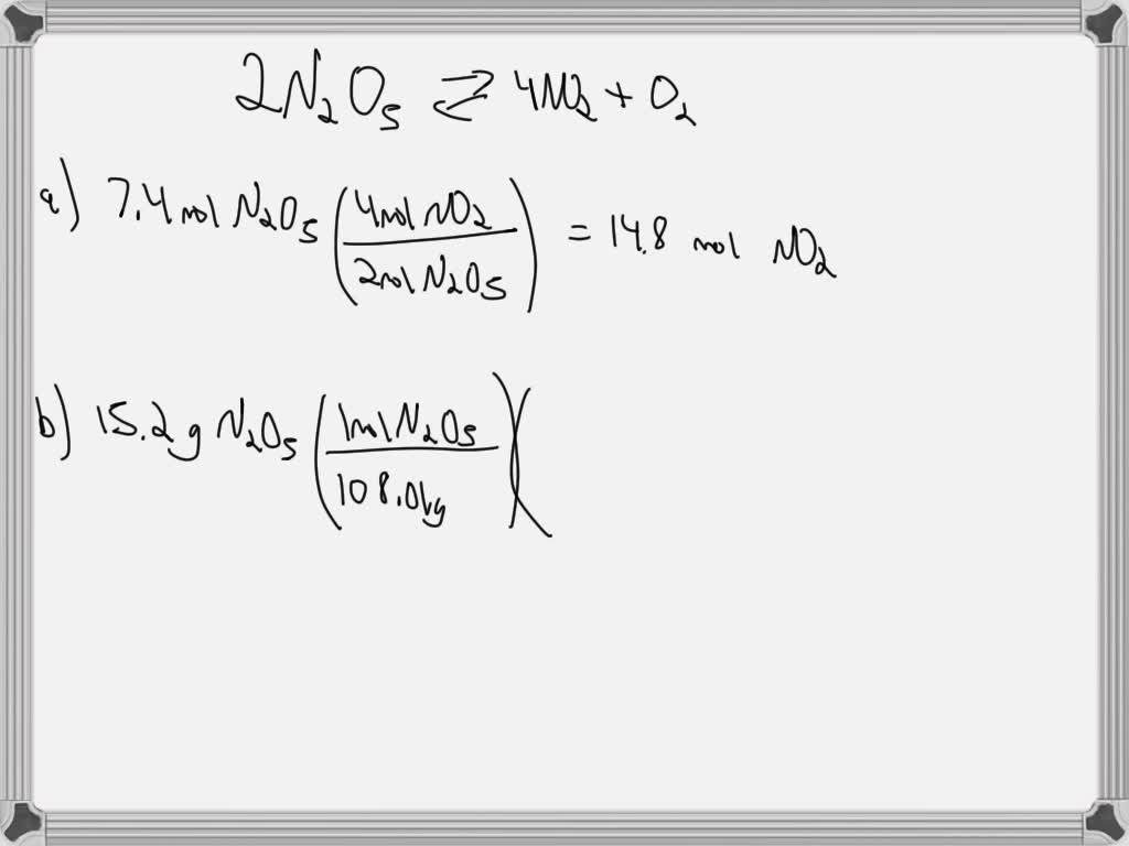 SOLVED: Calculate how many moles of NO2 form when each quantity of ...