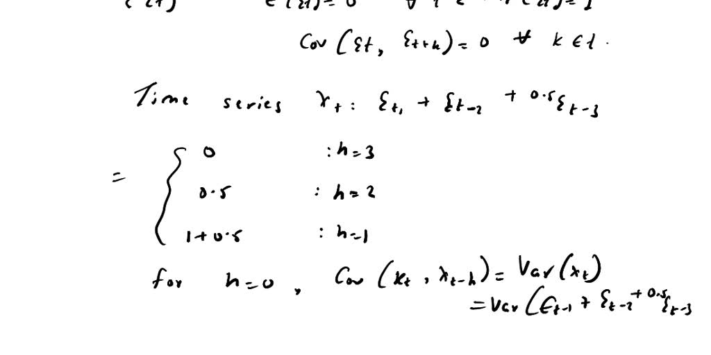 Solved Consider The Model Yt Et − 1 − Et − 2 0 5et − 3 B Show