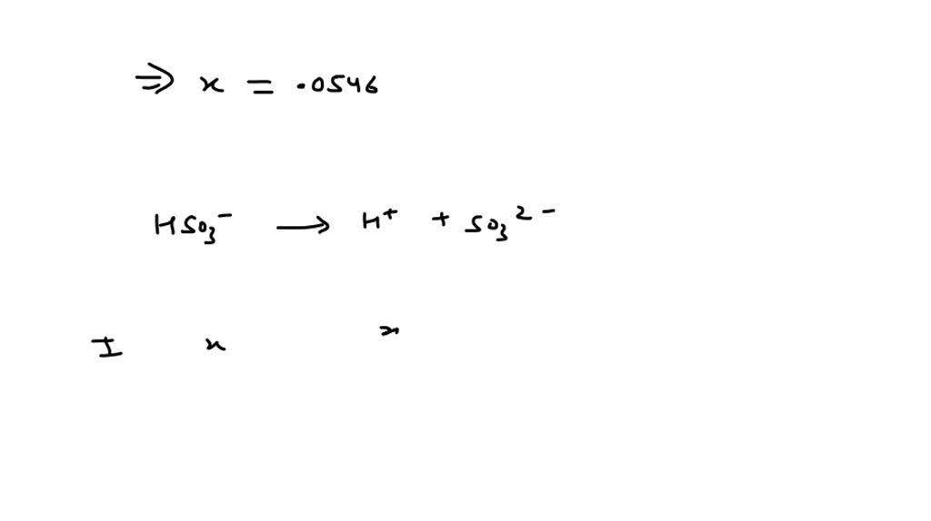 SOLVED: Determine the pH of a 0.284 M of potassium sulfite (K2SO3 ...