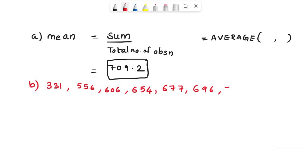 SOLVED: Because the mean is very sensitive to extreme values it is not ...