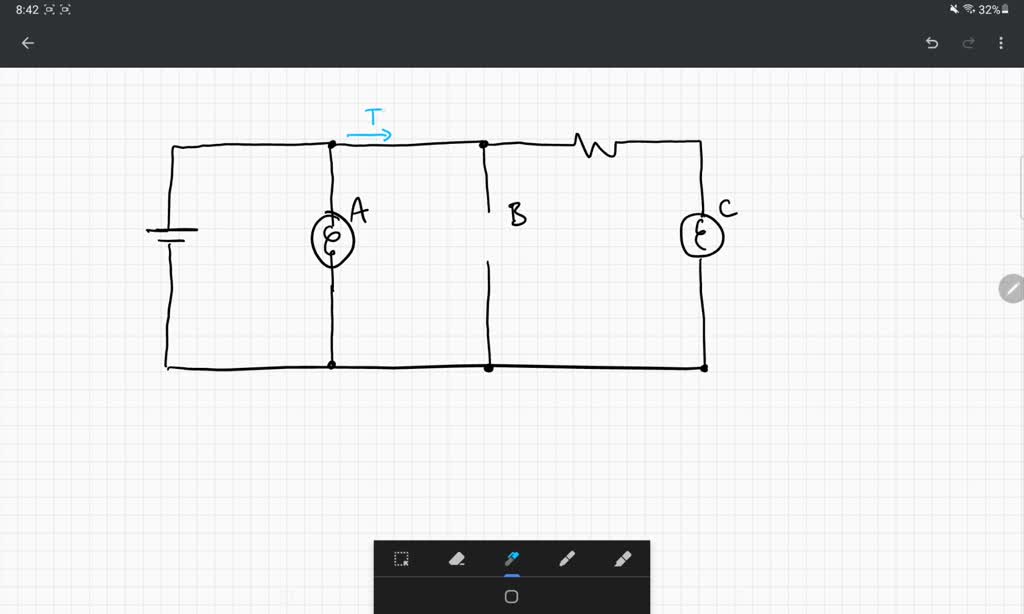 SOLVED: If you were to unscrew bulb B from its socket (removing it from ...