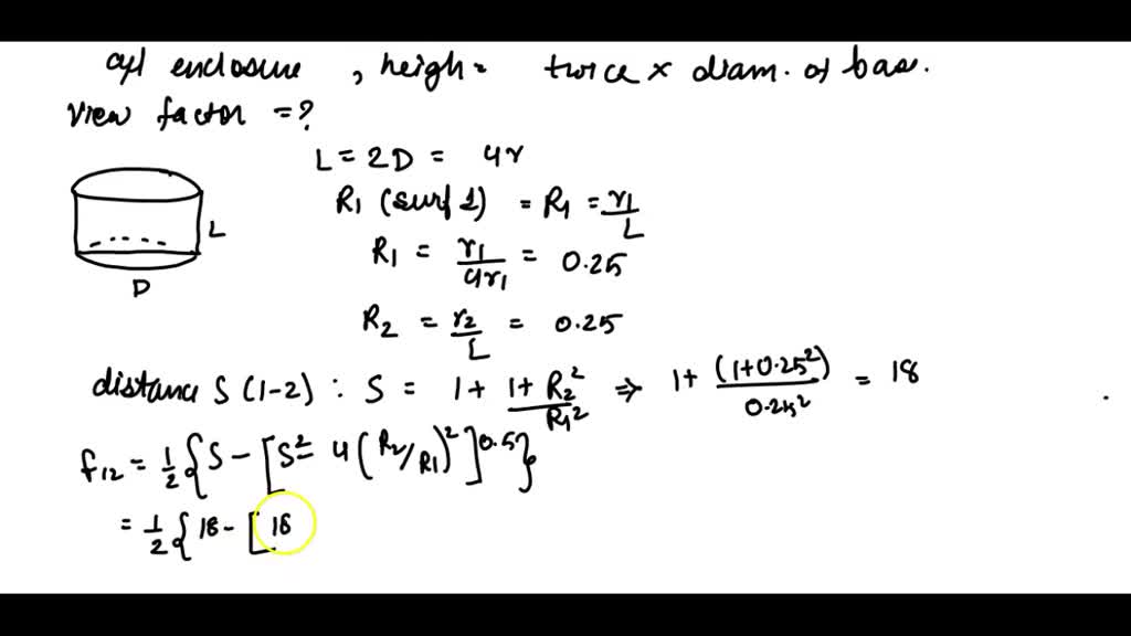 SOLVED: Consider A Cylindrical Enclosure With A1, A2, And A3 ...