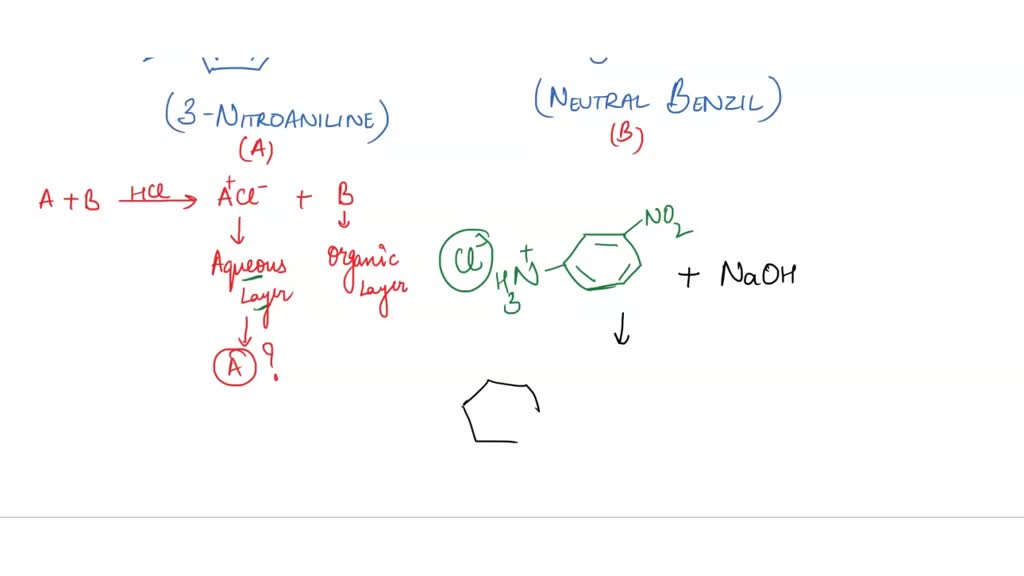 SOLVED: To separate an organic base, 3-nitroaniline, from neutral ...