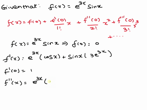 find-the-first-four-nonzero-terms-in-the-maclaurin-series-for-flx-fx-e-3x-sin-x-what-is-the-maclaurin-series-choose-the-correct-answer-below-0a-x3x2-14-x3-79-30-0-b-113-xt3x34x-oc-13x3x2-3-x-86133