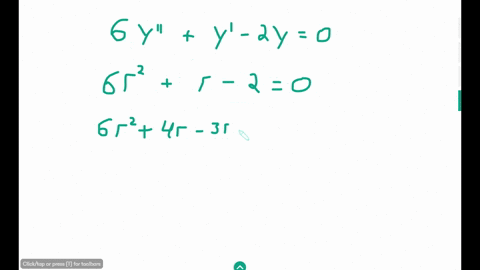 find-general-solution-to-the-given-differential-equation-6y-y-2y0-a-general-solution-is-yt-35416