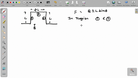 question-25-a-straight-wire-is-bent-into-the-shape-shown-determine-the-net-magnetic-force-on-the-wire-when-the-current-travels-in-the-direction-shown-in-the-magnetic-field-b_-not-yet-answere-95548