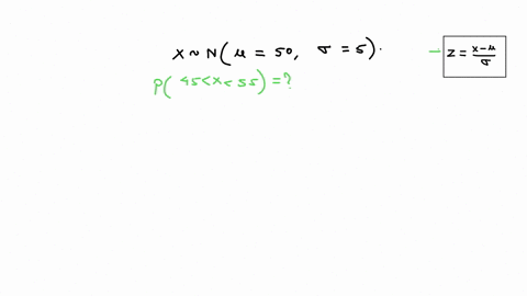 scores-on-a-particular-test-are-normally-distributed-with-a-mean-of-50-and-a-standard-deviation-of-5-what-is-the-approximate-probability-that-a-score-chosen-at-random-is-between-a-45-and-a-5-60094