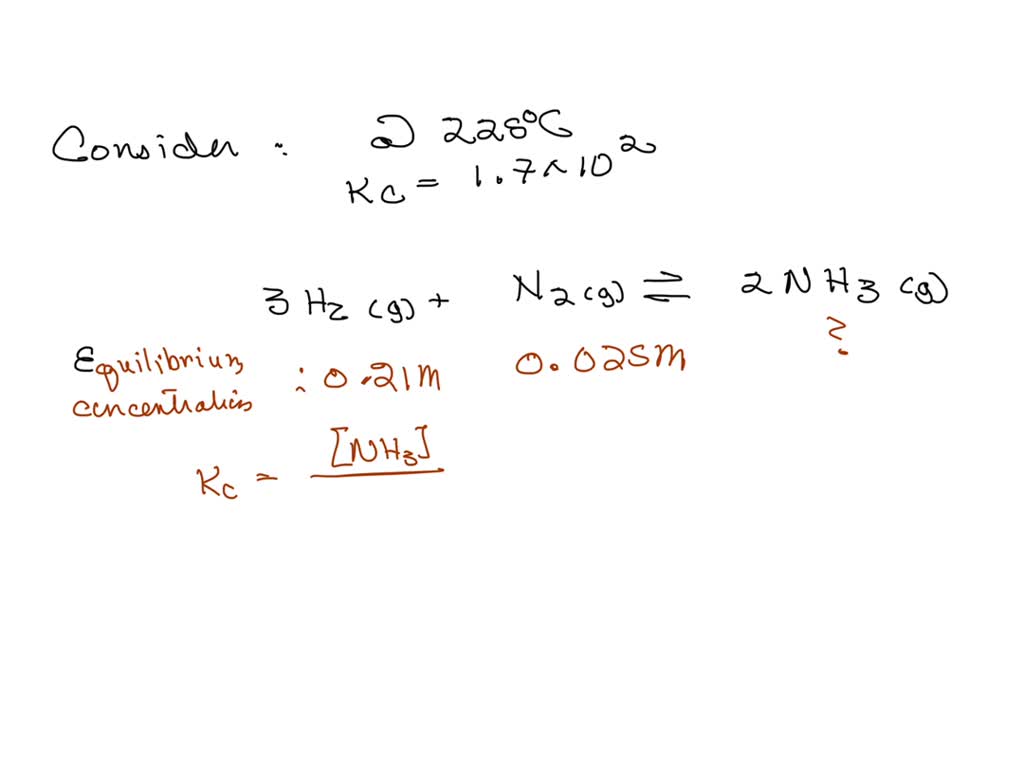 solved-for-the-reaction-3h2-g-n2-g-2nh3-g-at-225-c-the-equilibrium