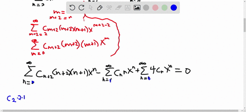 in-this-exercise-we-consider-finding-the-power-series-solution-of-the-second-order-linear-initial-value-problem-ly-xy-1-4y-0-subject-to-the-initial-condition-y0-1y-0-1-since-the-equation-has-10235