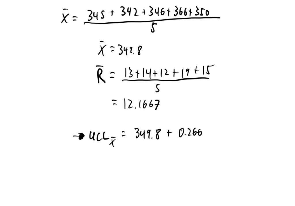 solved-the-data-below-are-x-bar-and-r-values-for-samples-of-size-n-5