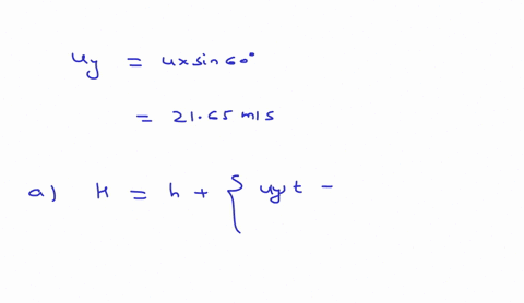 an-arrow-is-shot-from-a-height-of-13-m-toward-a-cliff-of-height-h-it-is-shot-with-a-velocity-of-25-ms-at-an-angle-of-60-above-the-horizontal-it-lands-on-the-top-edge-of-the-cliff-34-s-later-98416