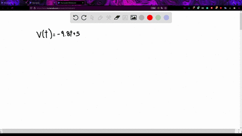 the-function-vt-98t5-gives-the-instantaneous-velocity-of-an-object-thrown-upward-with-an-initial-velocity-of-5-at-what-time-does-the-object-start-falling