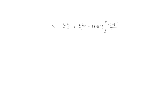 two-point-charges-are-located-at-the-corners-of-a-rectangle-the-magnitude-of-charge-q1-is-20nc-and-q2-25nc-the-dimensions-of-the-rectangle-are-a-20cm-and-b-30cm-calculate-the-total-potential-in-point-
