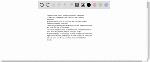 categorize-the-type-of-sampling-stratified-systematic-cluster-or-convenience-used-in-each-of-the-following-situations-a-researcher-chooses-10-zip-codes-and-randomly-selects-barbershops-withi-70394