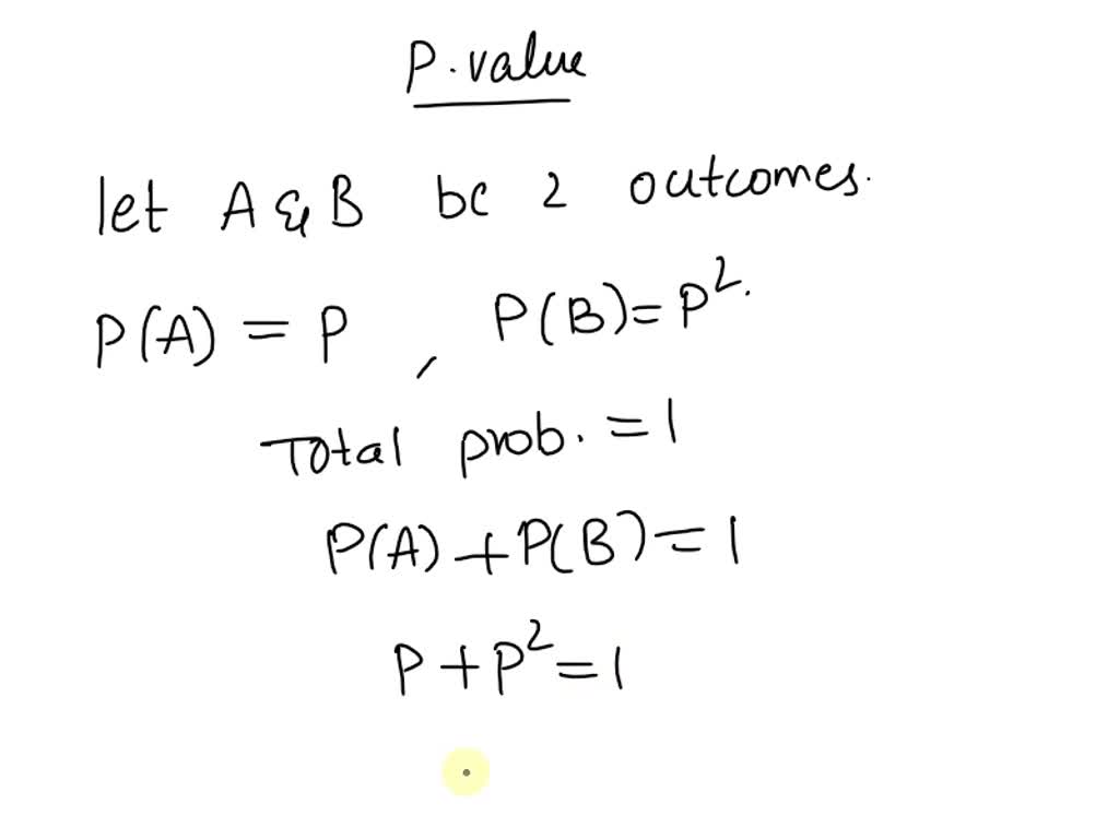 SOLVED: 6. An experiment has only two outcomes The first has ...