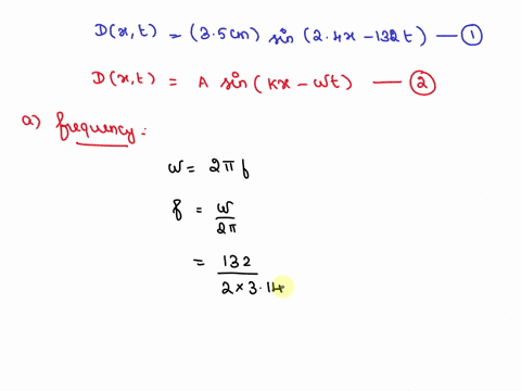 the-displacement-of-a-wave-traveling-in-the-positive-x-direction-is-dxt35cmsin24x132t-where-x-is-in-m-and-t-is-in-s-what-is-the-frequency-of-this-wave-include-units-what-is-the-wavelength-of-82613