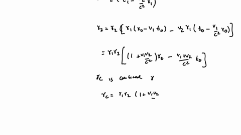show-explicitly-that-two-successive-lorentz-transformations-in-the-same-direction-with-velocity-v_1-and-v_2-respectively-are-equivalent-to-a-single-lorentz-transformation-with-a-velocity-v-v_1-v_21-v_
