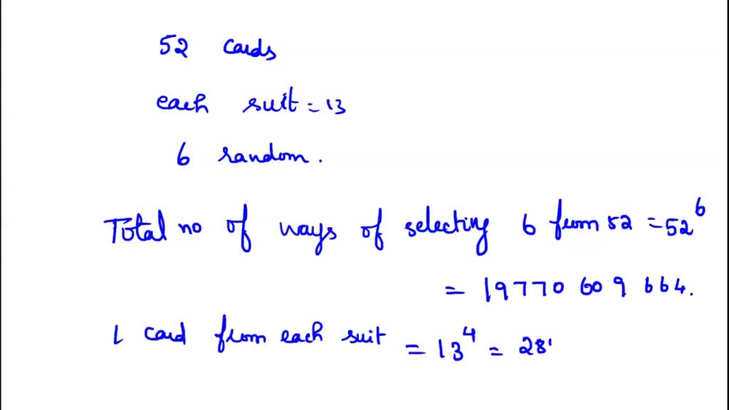 SOLVED A deck of playing cards contains 52 cards, divided into 4