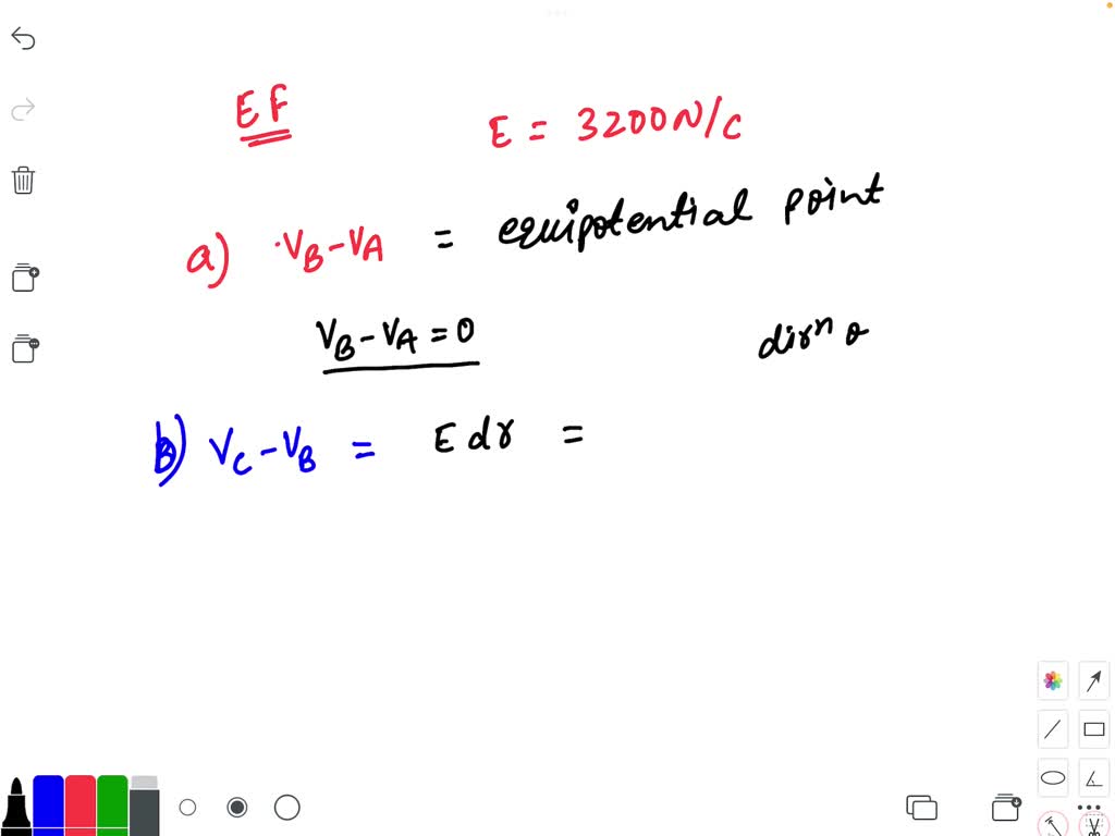 SOLVED The drawing shows uniform electric field that points in the