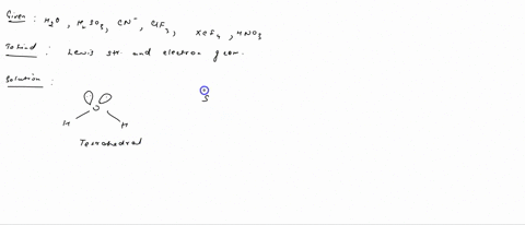 draw-the-lewis-structures-for-the-following-without-minimizing-formal-charges-and-h2o-h2so3-cn-clf3-xef4-and-hno3-and-identify-the-electron-domain-geometries-of-the-central-atoms-in-the-comp-66949