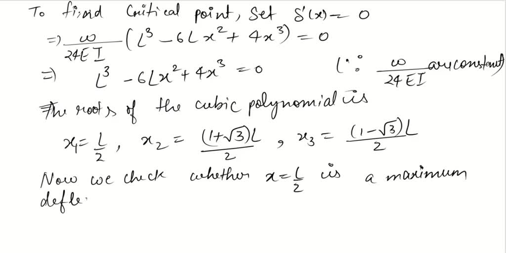 SOLVED: Simply supported beam carries uniformly distributed load shown ...