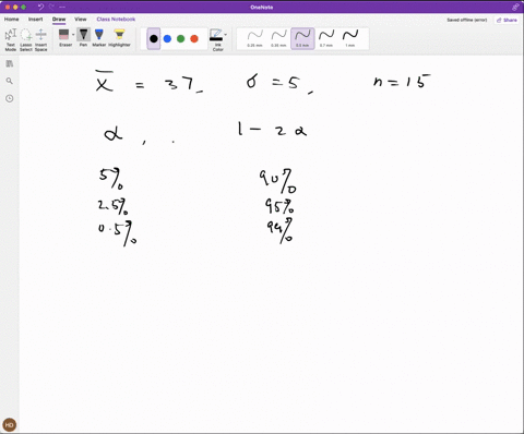use-the-sample-information-xx-37-5-n-15-to-calculate-the-following-confidence-intervals-for-assuming-the-sample-is-from-a-normal-populationa-90-percent-confidence-round-your-answers-to-3-dec-55743