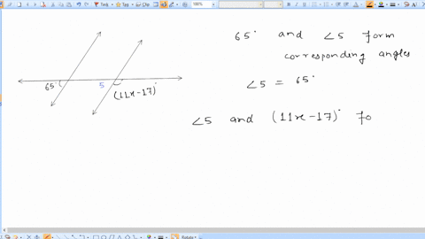 complete-the-steps-to-find-the-value-of-x-11x-17-65-degrees-angle-5-65-also-659-511x-_-178-18422
