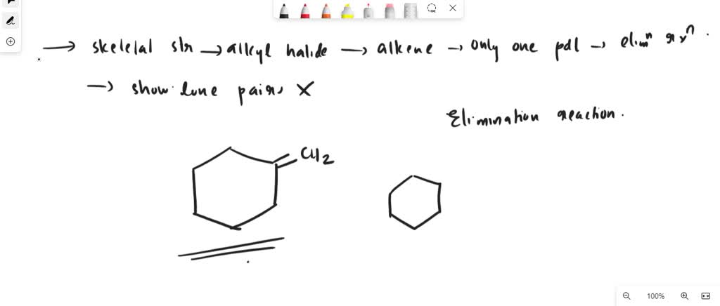 Solved: Draw The Skeletal Structure Of The Alkyl Halide That Forms The 