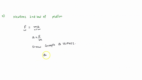 1-according-to-newtons-second-law-a-graph-of-mass-versus-acceleration-should-be-which-of-the-following-a-vary-as-1m-b-be-a-straight-line-c-be-a-straight-line-passing-through-origin-2-accordi-34085