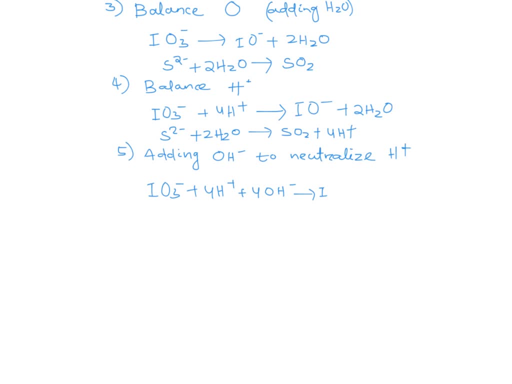 Solved How Do You Balance The Following Oxidation Reduction Equation When The Reaction Occurs