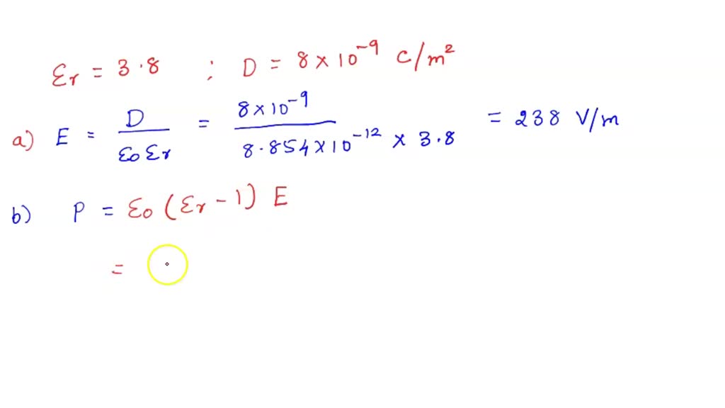 SOLVED: A Slab Of Dielectric Material Has A Relative Dielectric ...