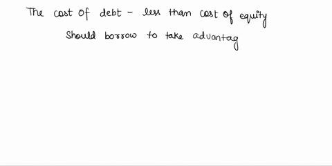 if-mms-proposition-ii-without-taxes-is-true-and-no-bankruptcy-risk-exists-how-much-debt-will-a-company-prefer-if-their-cost-of-debt-is-6-cost-of-equity-is-10-and-the-corporate-tax-rate-is-21-69125