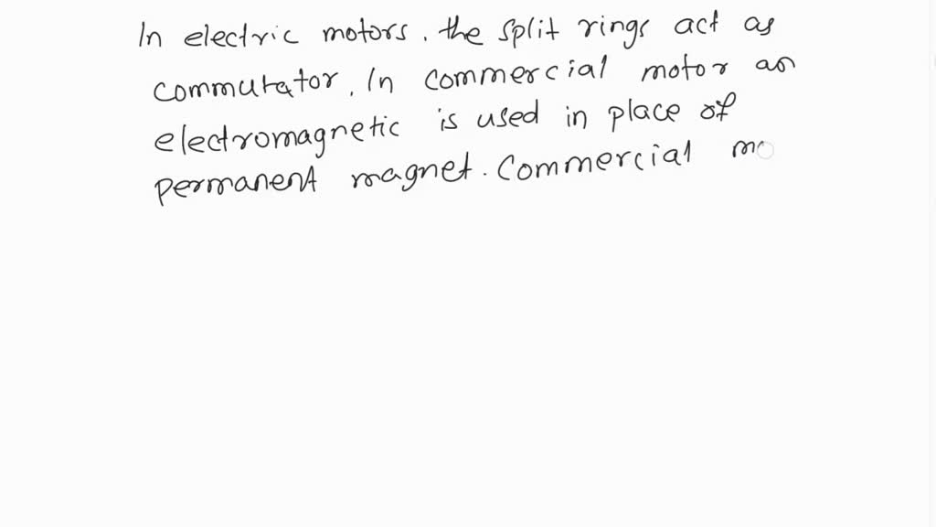 SOLVED Explain the principle of working of a simple electric motor