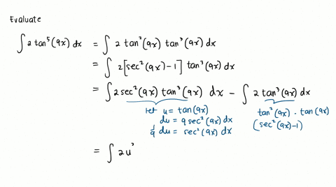 question-number-10-calculate-the-given-integral-int-2-tan-59-x-d-x-frac118-tan-49-xfrac29-ln-sec-9-xc-frac245-tan-59-xfrac29-ln-sec-9-xc-frac118-tan-49-x-frac19-tan-29-xfrac29-ln-sec-9-xc-frac127-tan