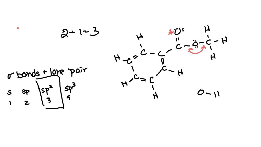 SOLVED: Given the Lewis structure below, what hybrid orbitals are used ...