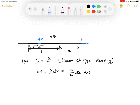 13-an-insulating-rod-of-length-l-has-charge-g-uniformly-distributed-along-its-length-as-shown-in-fig-5-41-a-what-is-the-linear-charge-density-of-the-rod-b-what-is-the-electric-field-at-point-p-a-dista