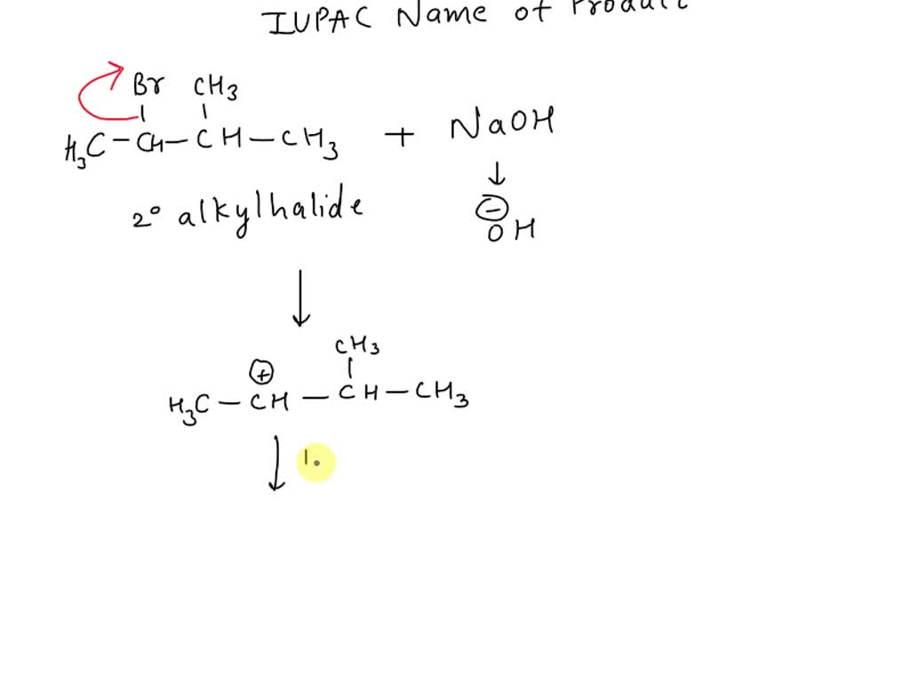 SOLVED: Write a chemical reaction that takes place when 2-bromo-3 ...