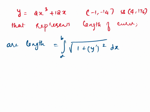 1-consider-the-curve-defined-by-the-equation-y2x312xy2x312x-set-up-an-integral-that-represents-the-length-of-curve-from-the-point-114114-to-the-point-41764176-2-consider-the-curve-defined-by-94389