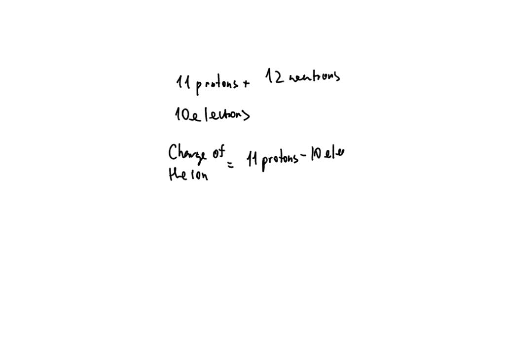 SOLVED: + 2e 12 protons, 12 electrons 12 protons, 10 electrons F-anion ...